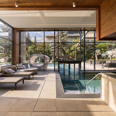 Piscina coperta avventura per famiglie all’Hotel Feldhof