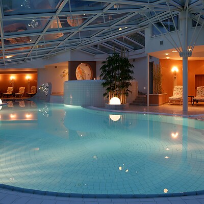 La precedente piscina coperta all’Hotel Alpiana