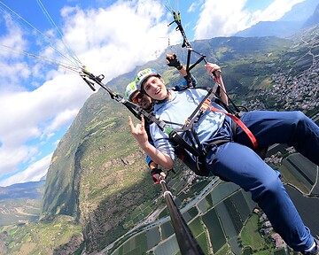 Mitarbeiter beim Tandemflug: Dolce Vita Event