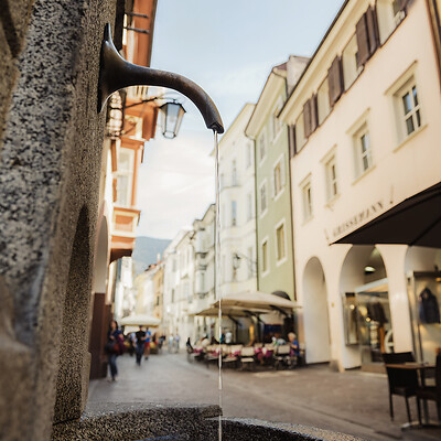 Shoppingstraße "Lauben" in Meran