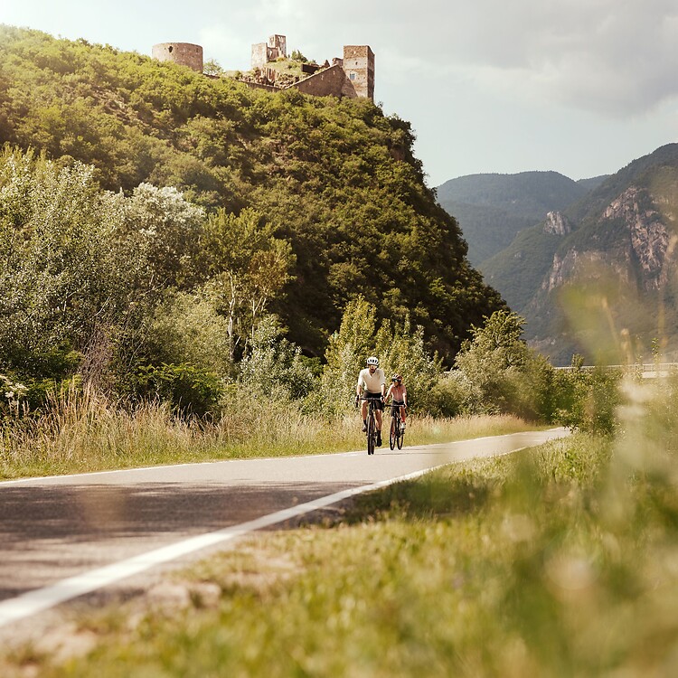 E-biken im Vinschgau entlang der Etsch