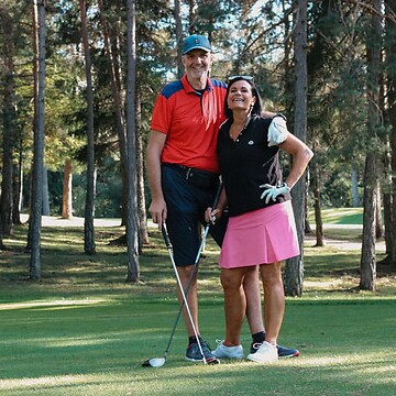 Golf Trophy with Ruth & Martin Piri